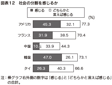 図表12 社会の分断を感じるか